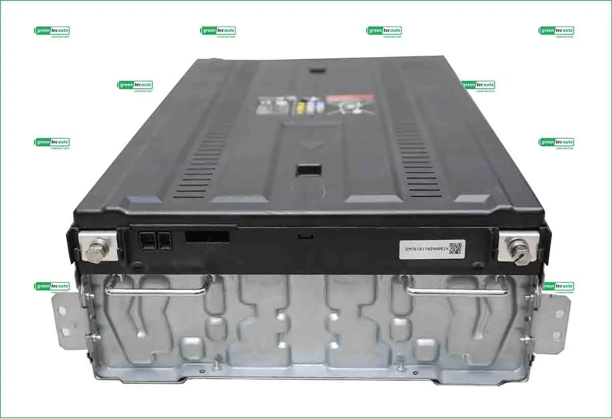 In-dash car stereo head unit with a vented metal chassis and front-panel connectors for installation