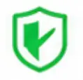 Green and white shield security badge with a checkmark in the center.