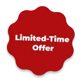 Red scalloped badge reading 'Limited-Time Offer'.