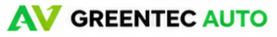 Greentech Auto logo with a green AV emblem on the left.