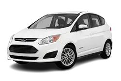 White four-door compact sedan viewed from the front-left angle.